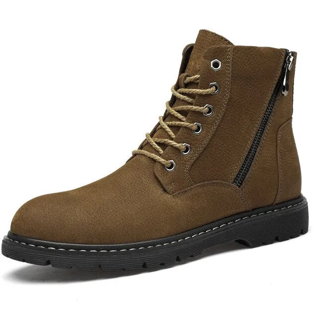 Mring winter new cotton shoes outdoor high-top sports casual shoes large size short boots warm men's shoes ins tooling shoes