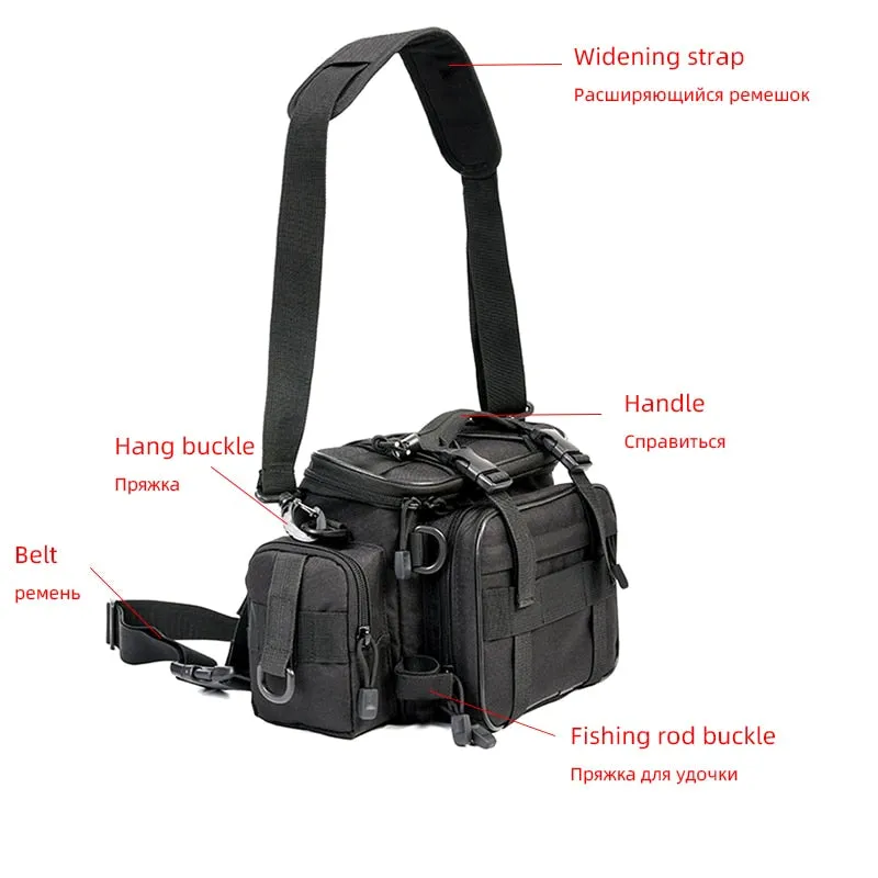 Multifunctional Waterproof Fishing Bag Outdoor Sports Waist Pack Fishing Lures and tackle Storage Bag X448