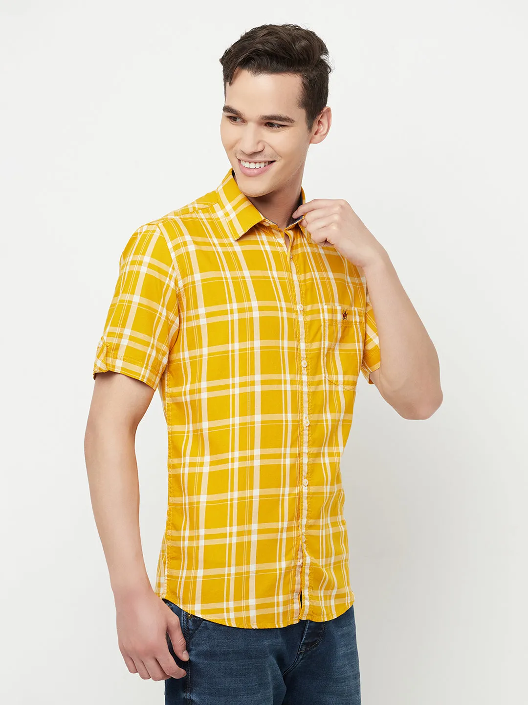 Mustard Checked Shirt