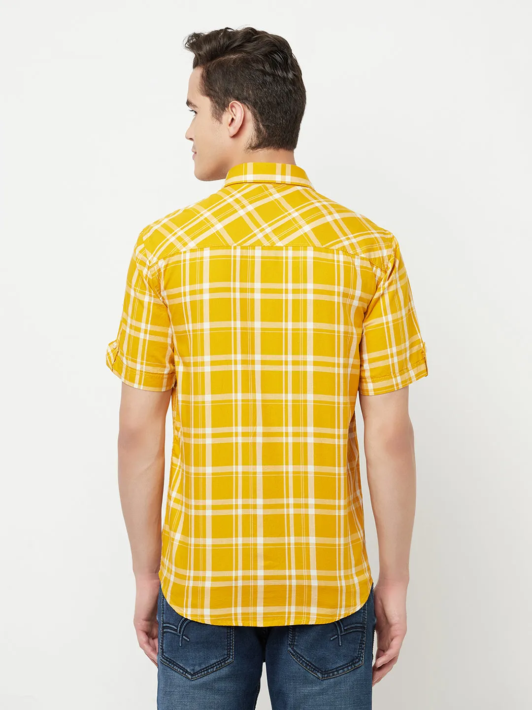 Mustard Checked Shirt