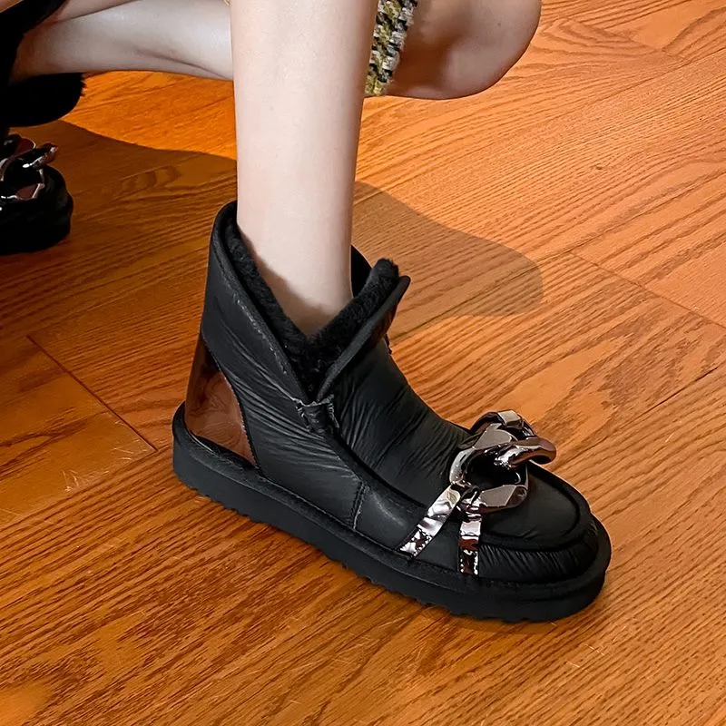 Nature Wool Snow Boots  Ladies Shoes