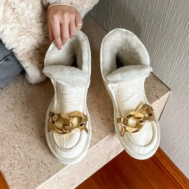 Nature Wool Snow Boots  Ladies Shoes