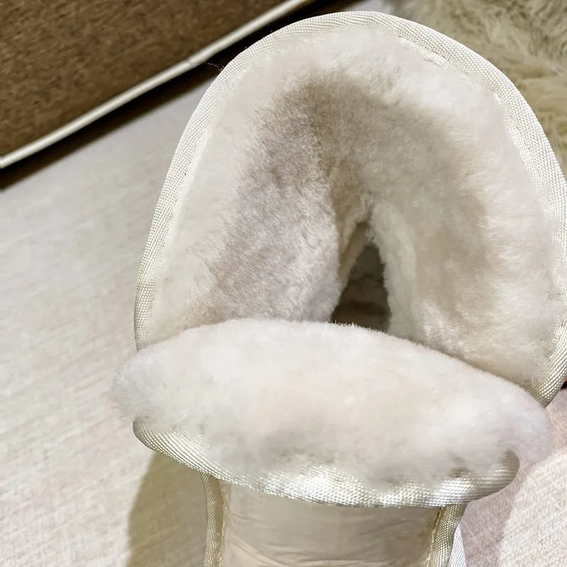 Nature Wool Snow Boots  Ladies Shoes