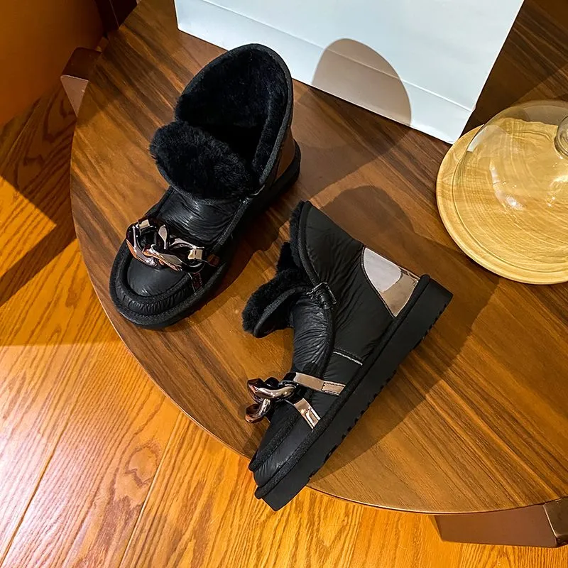 Nature Wool Snow Boots  Ladies Shoes