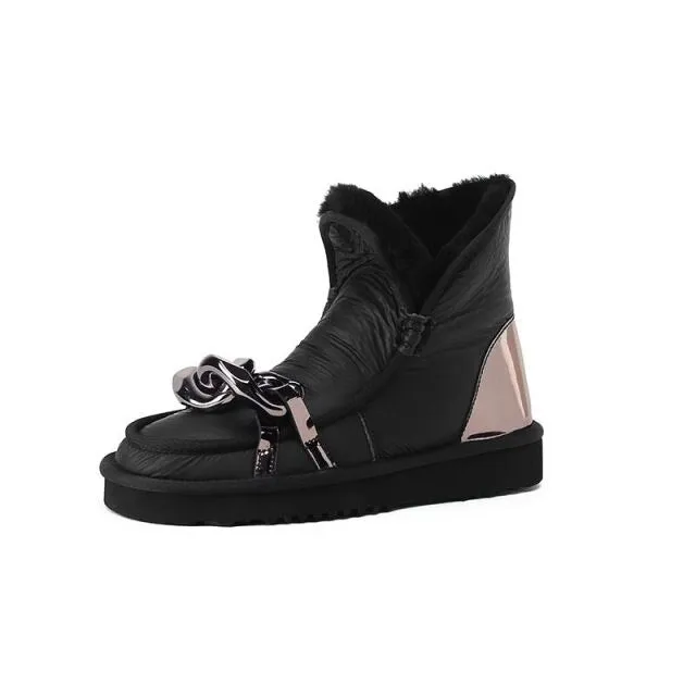Nature Wool Snow Boots  Ladies Shoes