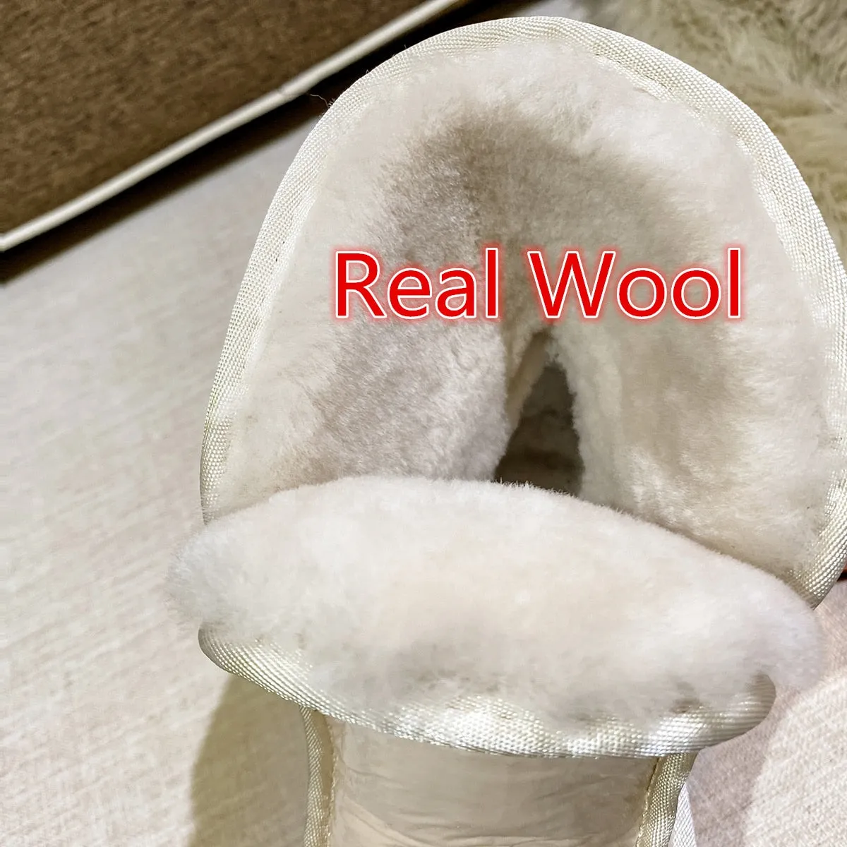 Nature Wool Snow Boots  Ladies Shoes