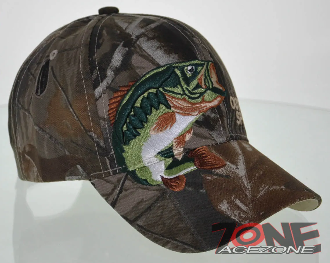 NEW! BIG BASS OUTDOOR SPORT FISHING CAP HAT CAMO