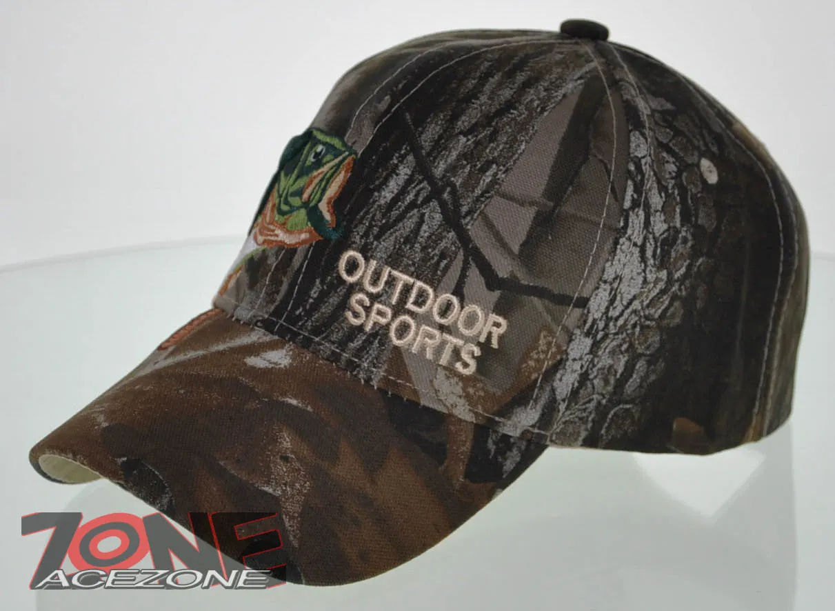 NEW! BIG BASS OUTDOOR SPORT FISHING CAP HAT CAMO