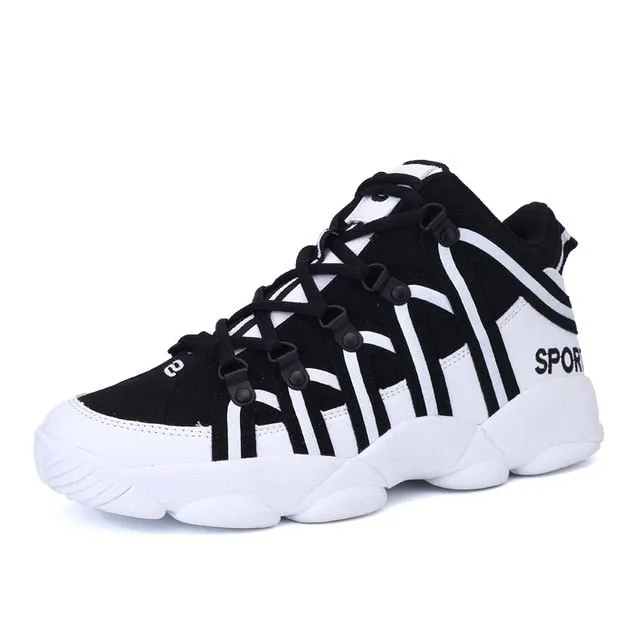 New Brand Basketball Shoes Men Women High-top Sports Cushioning Hombre Athletic Men Shoes Comfortable Black Sneakers zapatillas