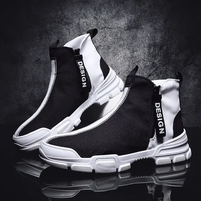 New Handmade Ankle Boots for Young Men Motorcycle Boots
