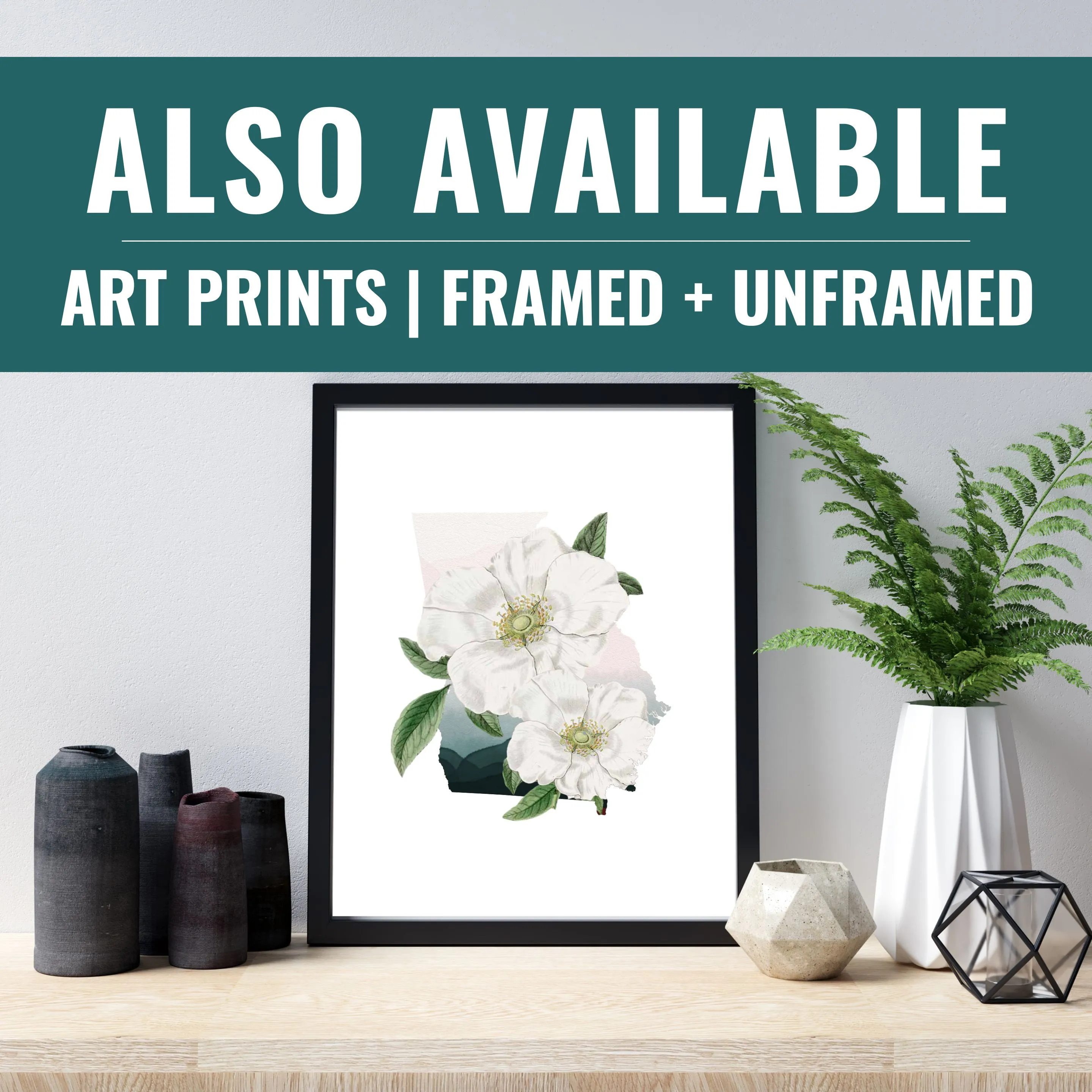 New Jersey Coasters Set: 4 Seasons Floral Design, Unique Home Decor, Perfect Gift for Nature Lovers & Collectors