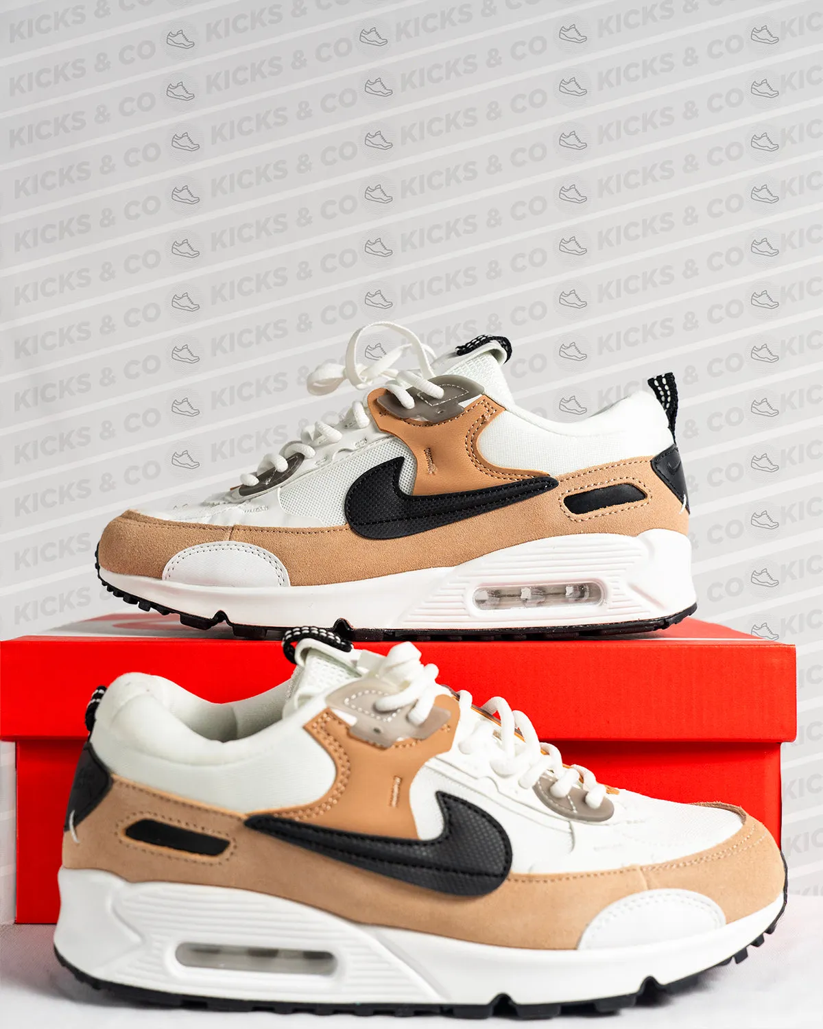 Nike 1st Copy Shoes- Nike Air max 90 Futura (Tan)
