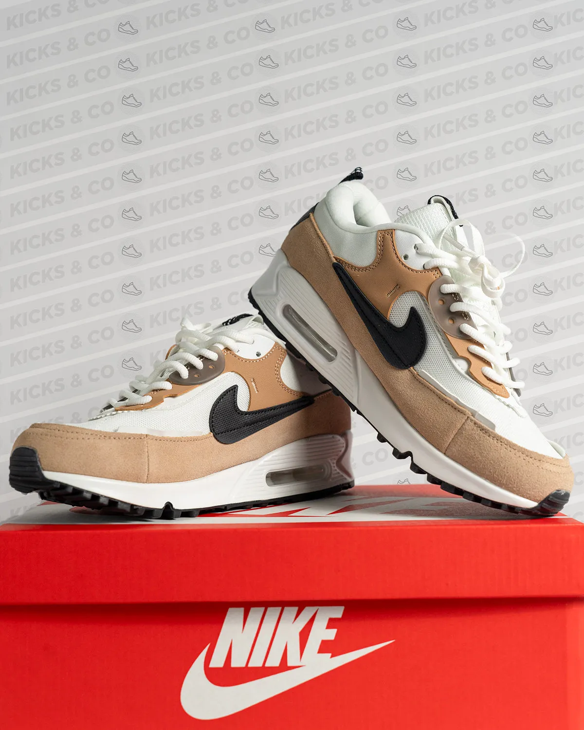 Nike 1st Copy Shoes- Nike Air max 90 Futura (Tan)