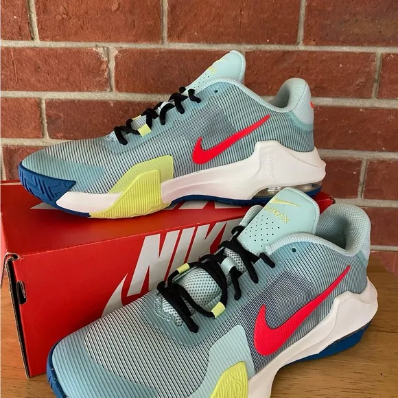 Nike Air Max Impact 4 Men’s Blue Red Yellow New Sneakers Training Shoes