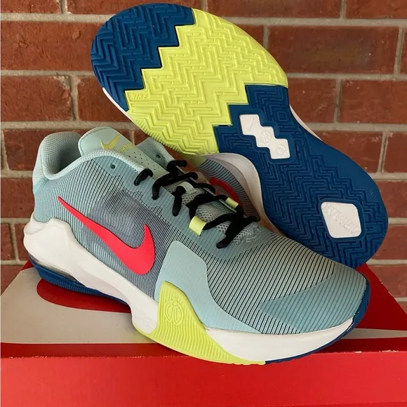 Nike Air Max Impact 4 Men’s Blue Red Yellow New Sneakers Training Shoes