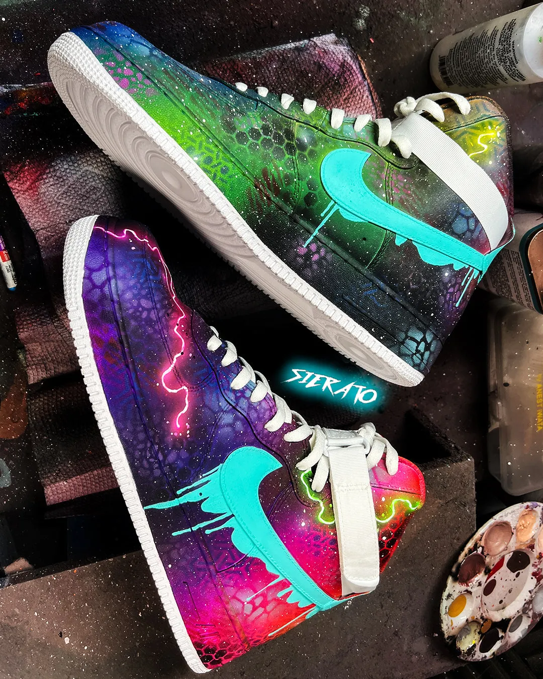 Nike Force 1 - "GalactiDrips" by Sierato x Artisan Echelon