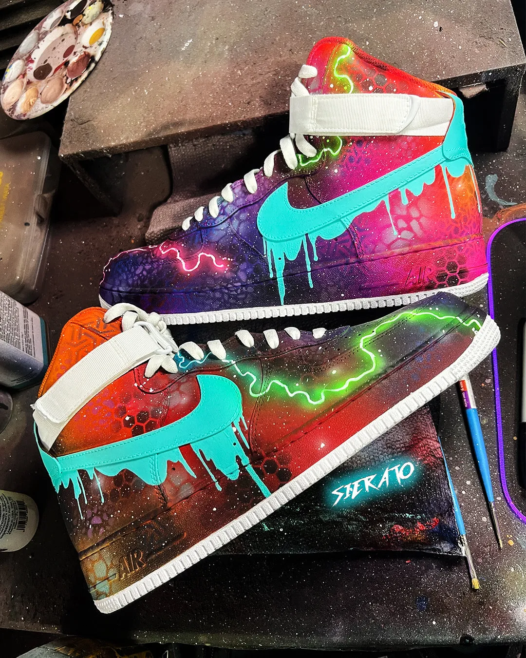 Nike Force 1 - "GalactiDrips" by Sierato x Artisan Echelon