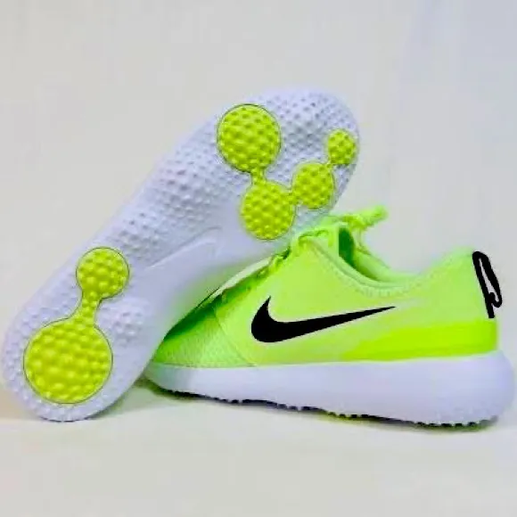 Nike Roshe G Barely Volt &amp; Black White Spikeless Golf Shoes