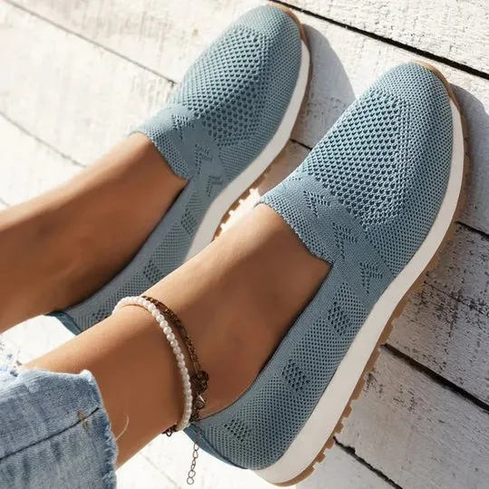 Nina Natural Knit Slippers