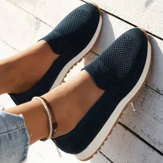 Nina Natural Knit Slippers