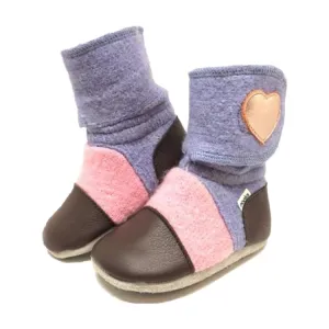 Nooks Design Felted Wool Booties (Nebula)