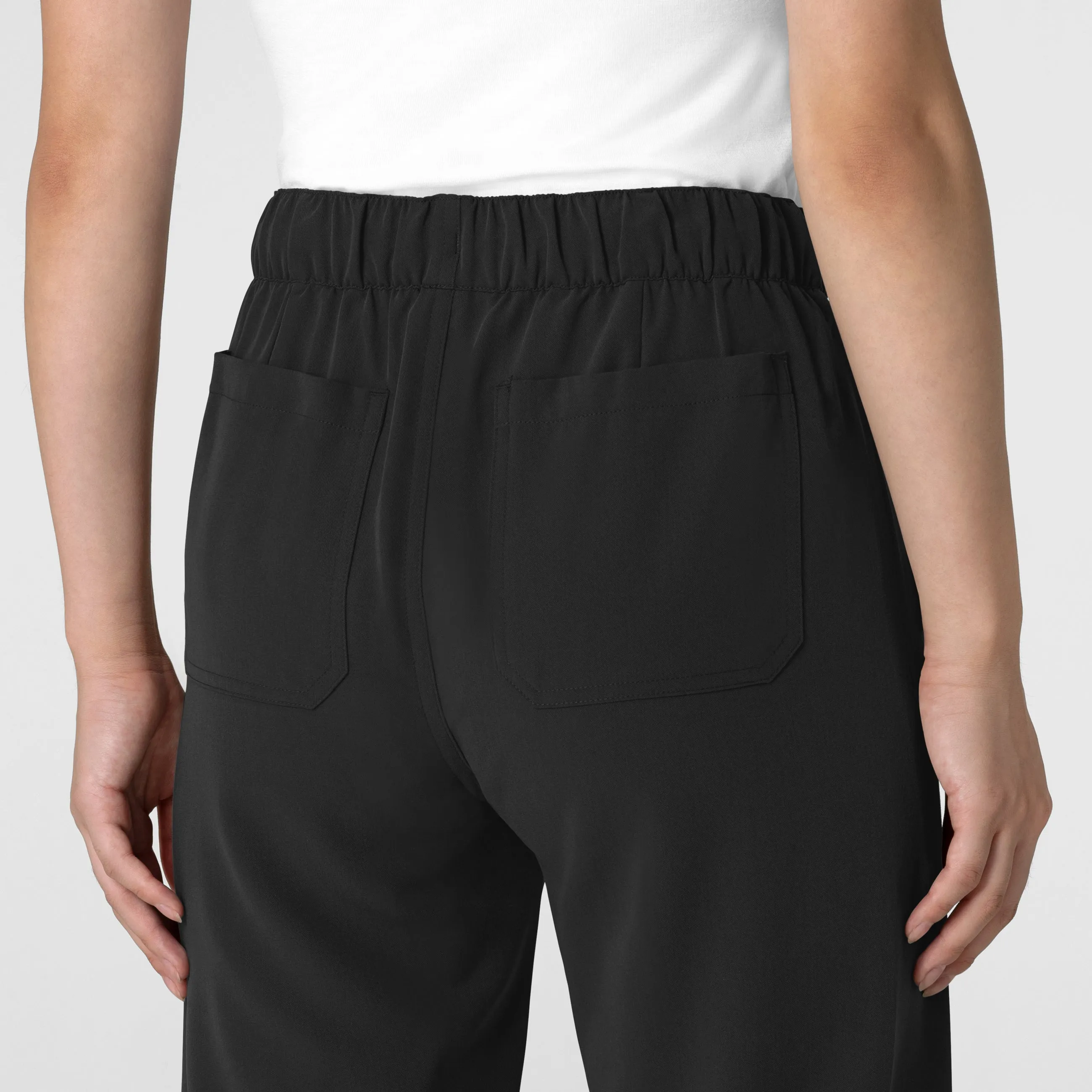 Nova 5232 Stovepipe High-Low Hem Scrub Pants Black