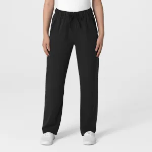 Nova 5232 Stovepipe High-Low Hem Scrub Pants Black
