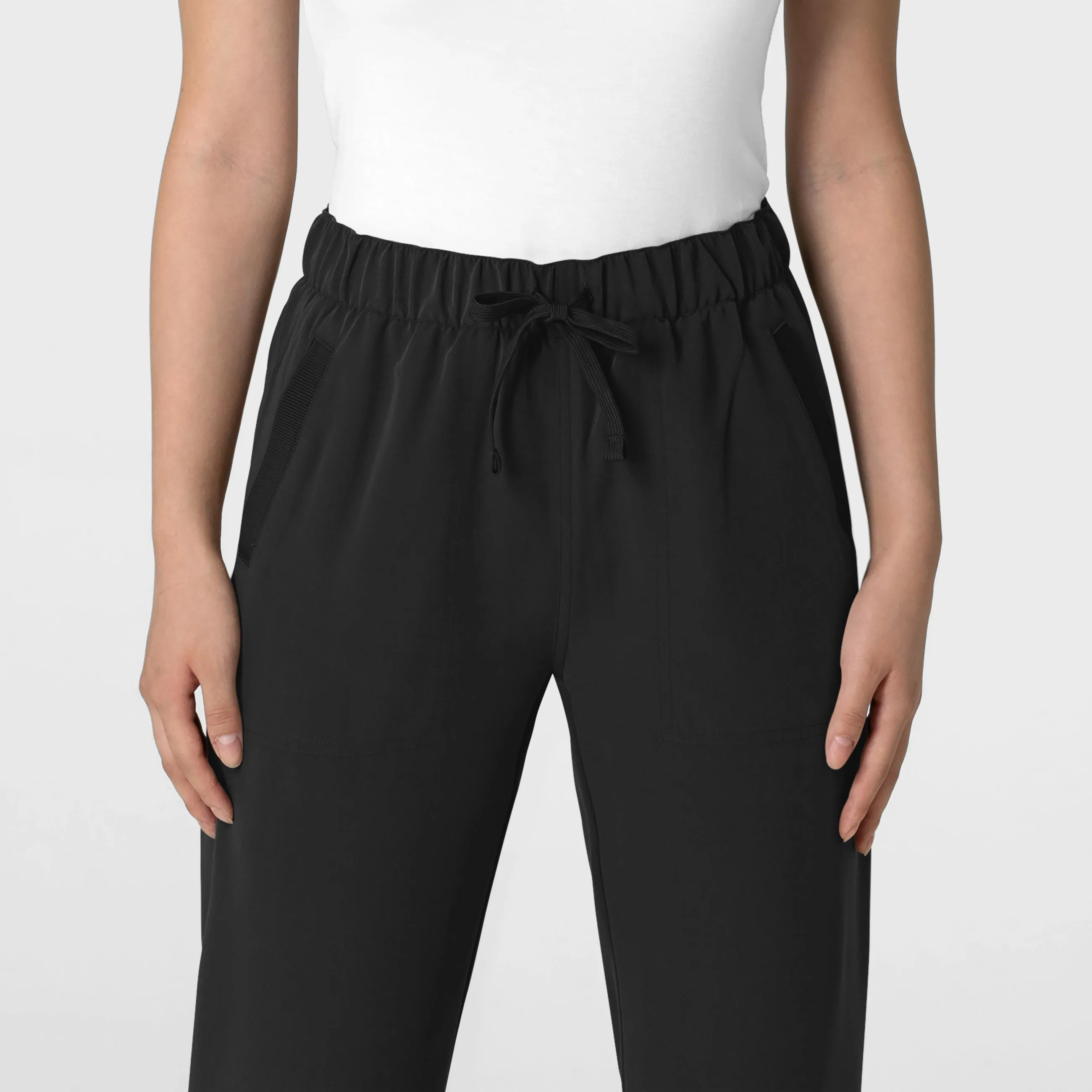 Nova 5232 Stovepipe High-Low Hem Scrub Pants Black