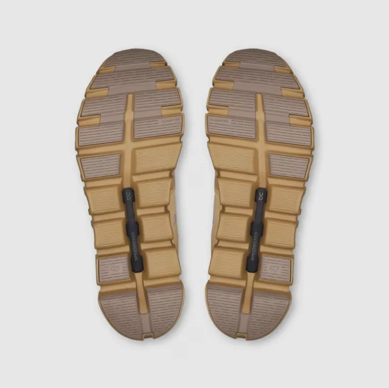 On Men's Cloud 6 Waterproof Shoes - Sand / Dune
