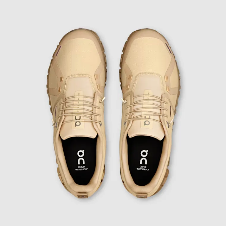 On Men's Cloud 6 Waterproof Shoes - Sand / Dune