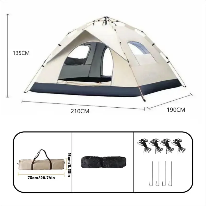 Outdoor automatic quick-opening tent automatic rainproof sunshine-proof tent fishing beach sunshine