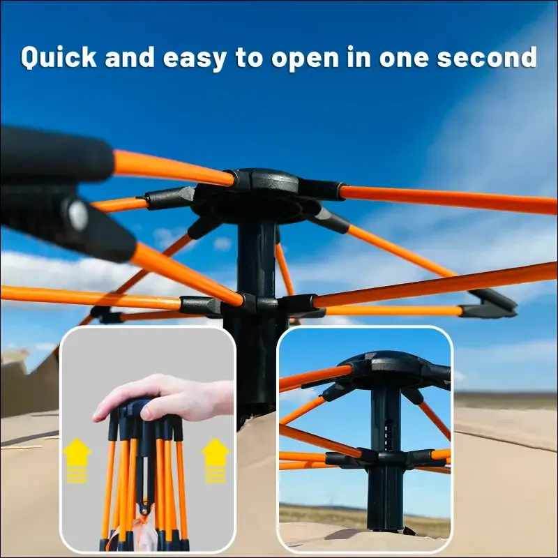 Outdoor automatic quick-opening tent automatic rainproof sunshine-proof tent fishing beach sunshine
