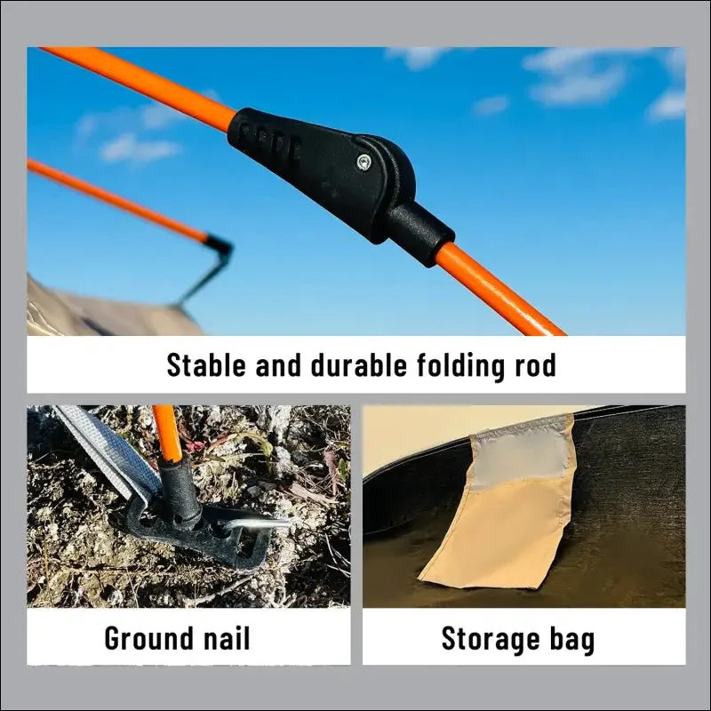 Outdoor automatic quick-opening tent automatic rainproof sunshine-proof tent fishing beach sunshine