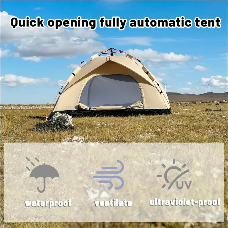 Outdoor automatic quick-opening tent automatic rainproof sunshine-proof tent fishing beach sunshine