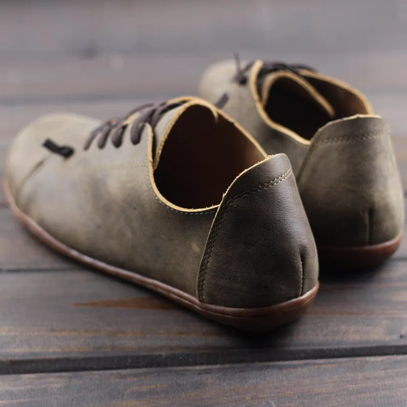 outdoor flats mens handmade shoes