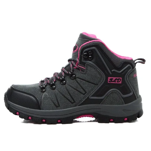 Outdoor Mountain Hiking Boots Couple Winter Trekking Trail Climbing Shoes