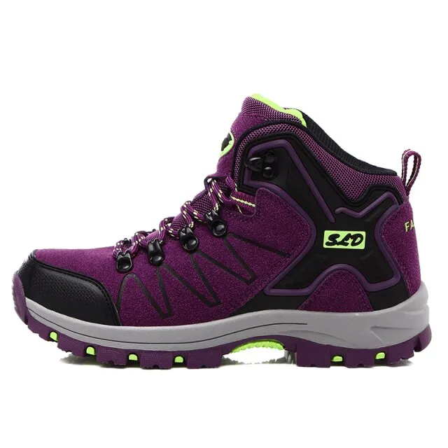 Outdoor Mountain Hiking Boots Couple Winter Trekking Trail Climbing Shoes