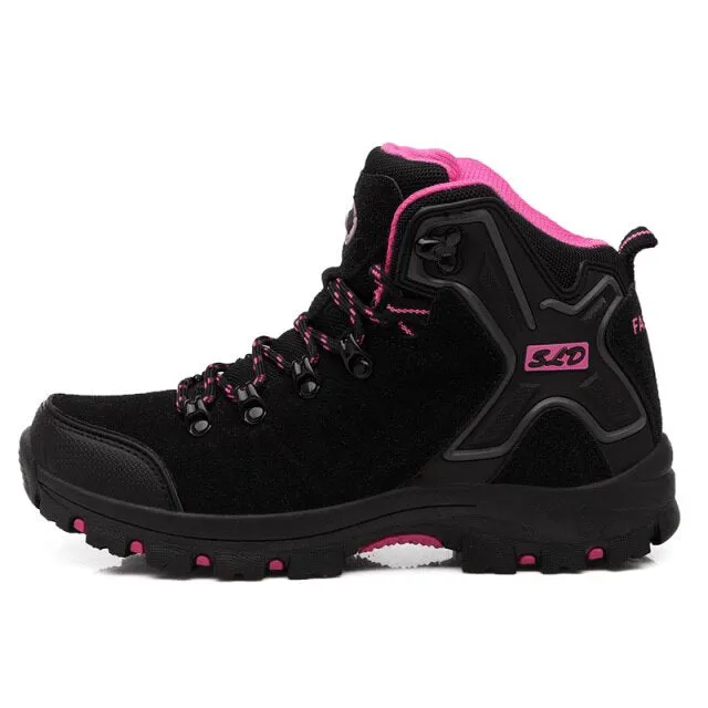 Outdoor Mountain Hiking Boots Couple Winter Trekking Trail Climbing Shoes