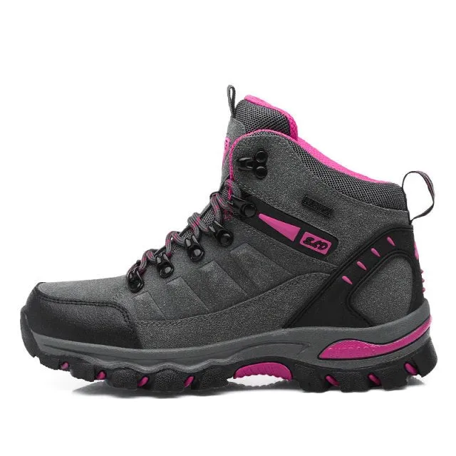 Outdoor Mountain Hiking Boots Couple Winter Trekking Trail Climbing Shoes