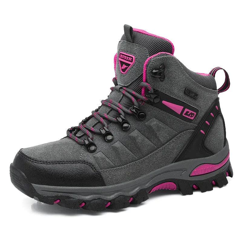 Outdoor Mountain Hiking Boots Couple Winter Trekking Trail Climbing Shoes