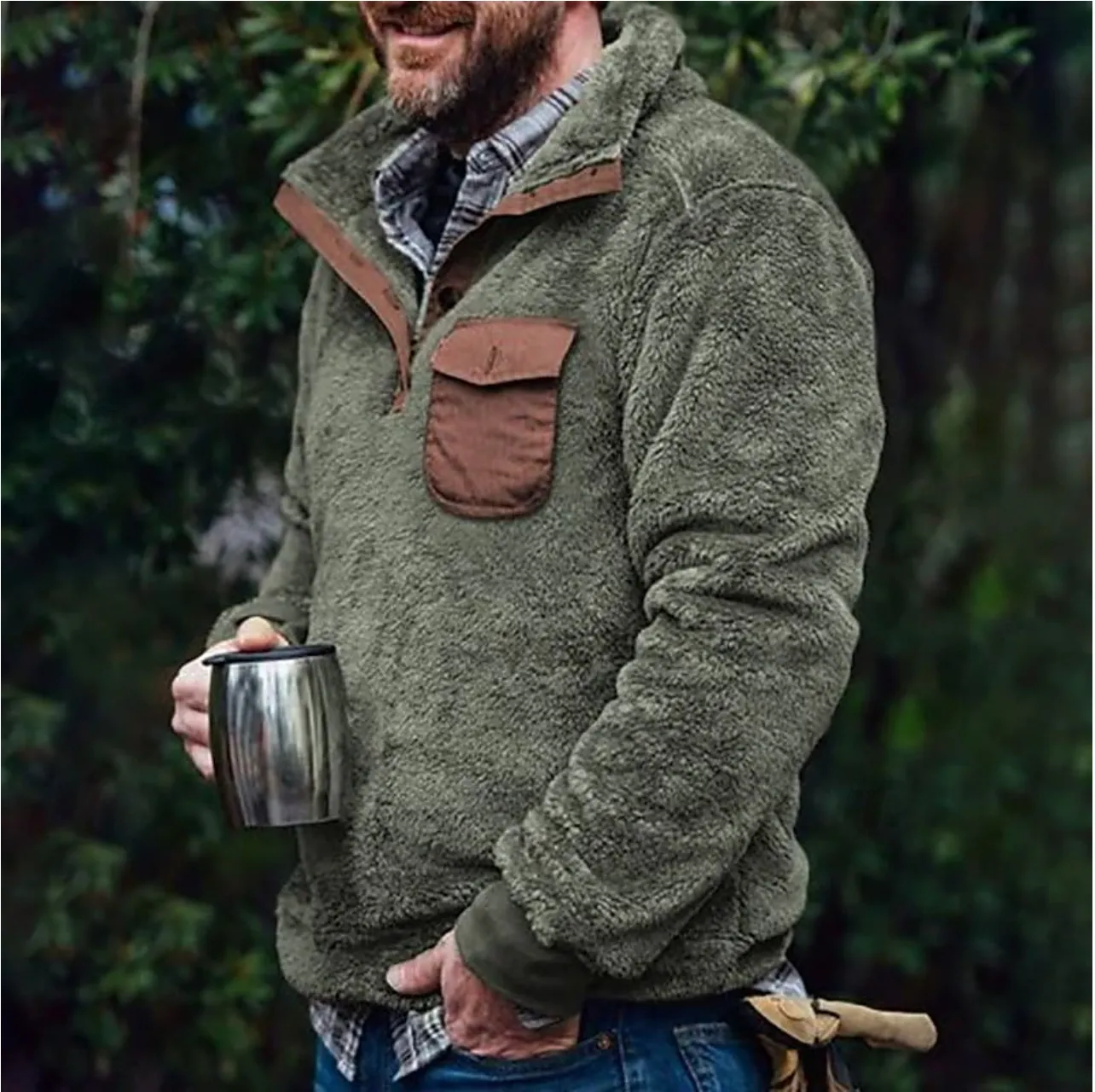Outdoor Polar Fleece Men's Sweater