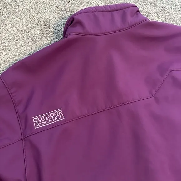 Outdoor Research Women’s Transfer Jacket Womens Soft Shell Fleece Lined Hooded M