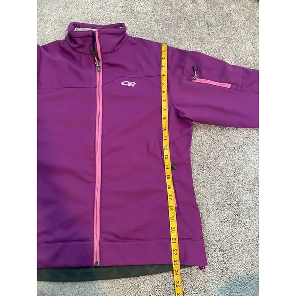 Outdoor Research Women’s Transfer Jacket Womens Soft Shell Fleece Lined Hooded M