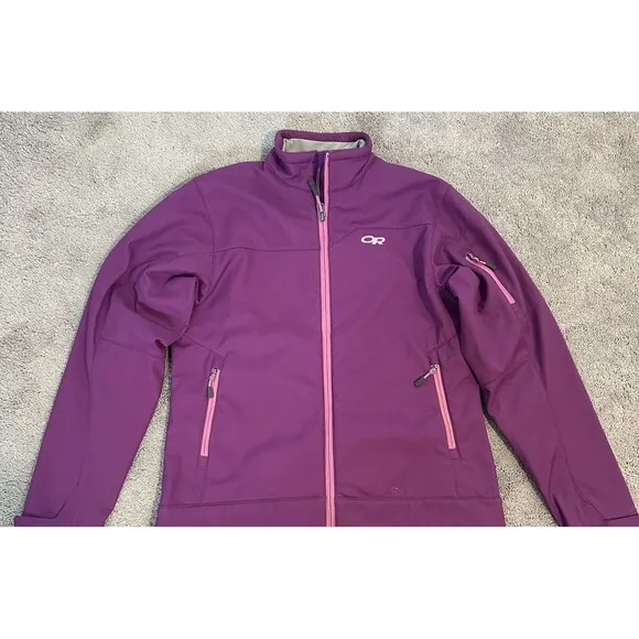 Outdoor Research Women’s Transfer Jacket Womens Soft Shell Fleece Lined Hooded M