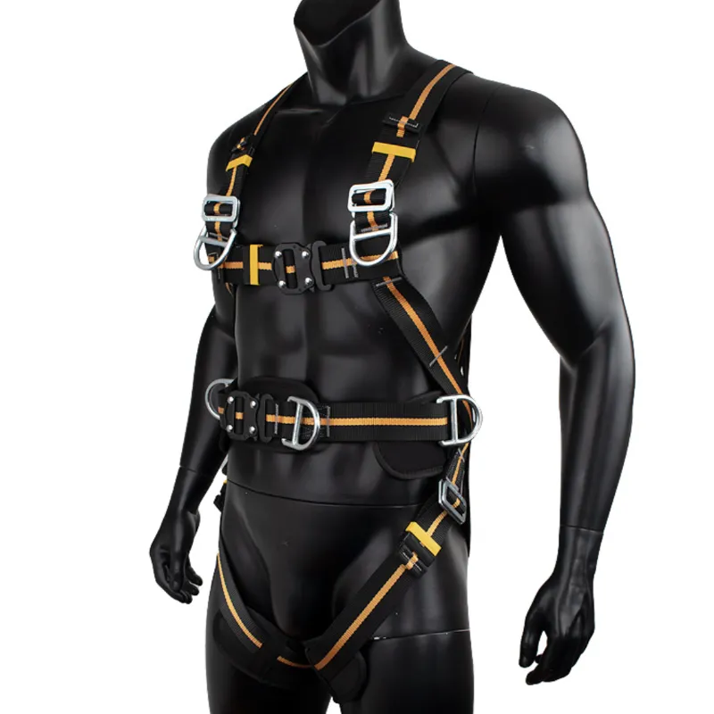 Outdoor Safety Harness High-altitude Operation Anti-fall Double Hook Buffer Bag Full Set