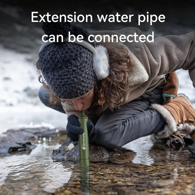 Outdoor Water Purification Straw Field Survival Emergency Filter Equipment Tool Water Purifier