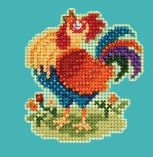 Papa Rooster - 2024 Spring Bouquet - Mill Hill - Seasonal Ornament