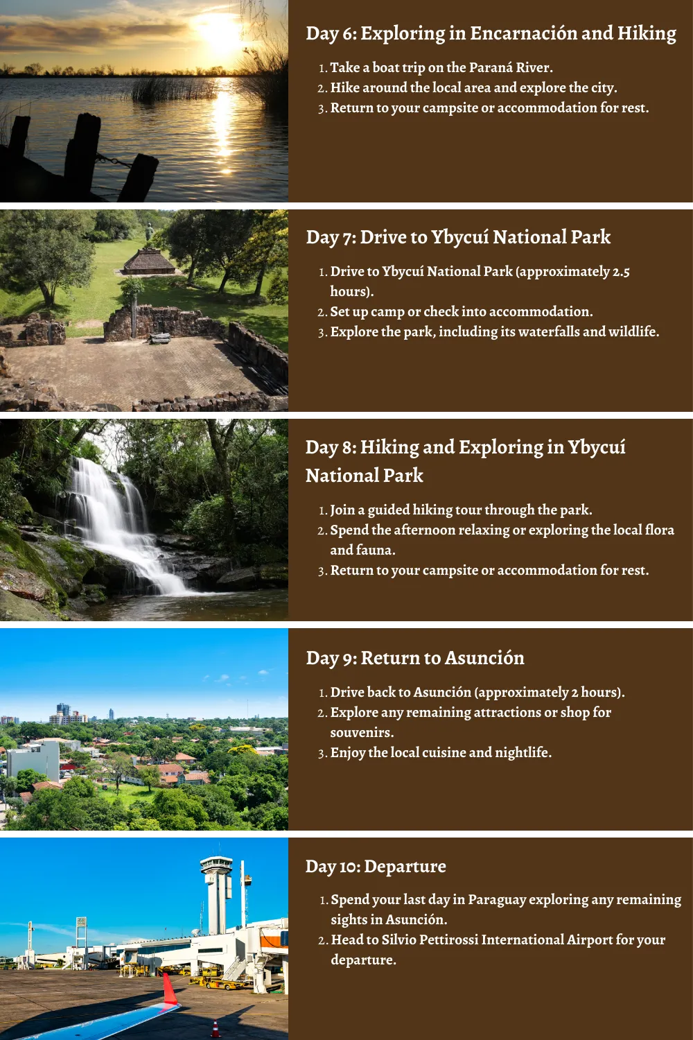 Paraguay - Cultural Heritage and Untamed Landscapes: A 10 Day Itinerary to Camping, Surfing, Climbing, Hiking, and Zip-Lining