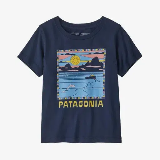 Patagonia Baby Regenerative Organic Certified™ Cotton T­ Shirt Summit Swell