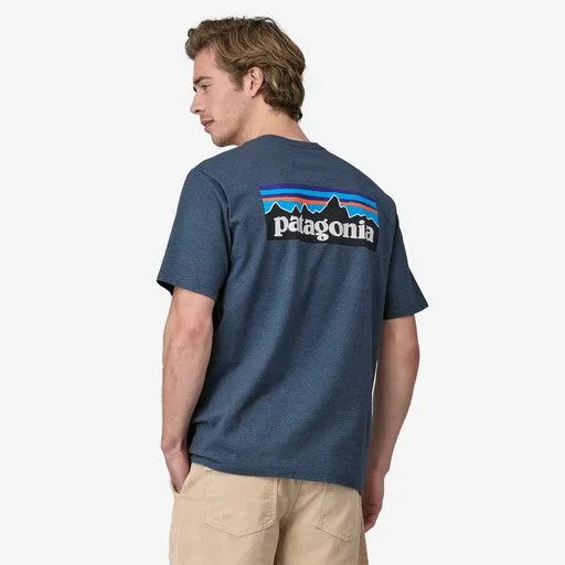 Patagonia Men's P‐6 Logo Responsibili‐Tee Utility Blue